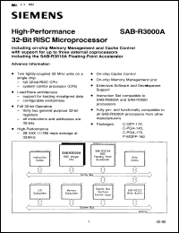 Click here to download SAB-R3000A25A Datasheet
