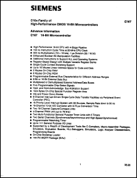 Click here to download SAF-C167LM Datasheet