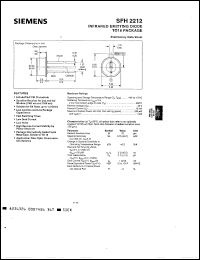 Click here to download SFH2212 Datasheet