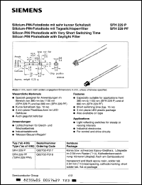 Click here to download SFH229PF Datasheet