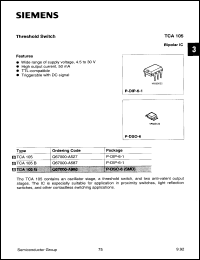 Click here to download TCA105BW Datasheet