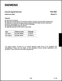 Click here to download TDA4065X Datasheet