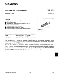 Click here to download TLE4971U Datasheet