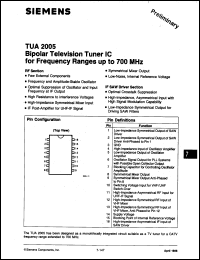 Click here to download TUA2005 Datasheet