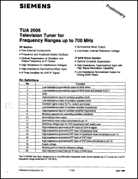 Click here to download TUA2006 Datasheet