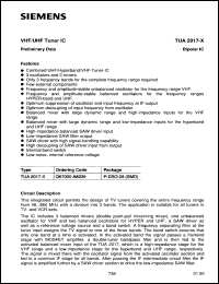 Click here to download TUA2017X Datasheet