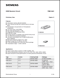 Click here to download PMB2401 Datasheet
