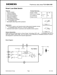 Click here to download TLE4224-2 Datasheet
