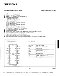 Click here to download HYB41256-15 Datasheet