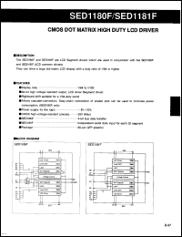 Click here to download SED1180F Datasheet
