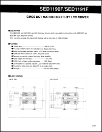 Click here to download SED1191F Datasheet