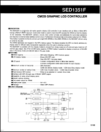 Click here to download SED1351F0A Datasheet