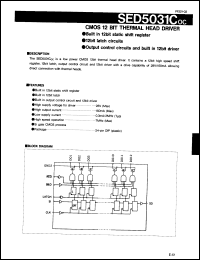 Click here to download SED5031C0C Datasheet