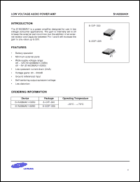 Click here to download S1A038601-D0B0 Datasheet