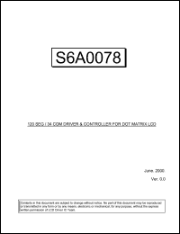 Click here to download S6A0078 Datasheet