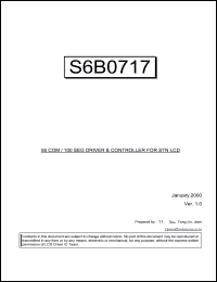 Click here to download S6B0717X01-xxX0 Datasheet