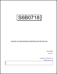 Click here to download S6B0718 Datasheet