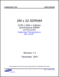 Click here to download K4S643232E-TN70 Datasheet