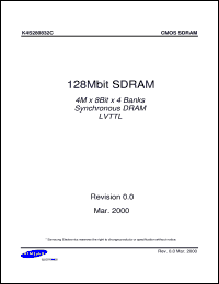 Click here to download K4D263238F-QC50 Datasheet