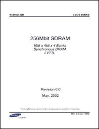 Click here to download K4S560432D-NC1L Datasheet