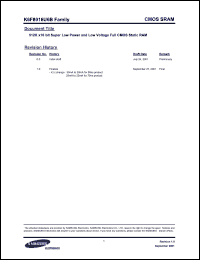 Click here to download K6F8016U6 Datasheet