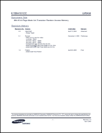 Click here to download K1S64161 Datasheet