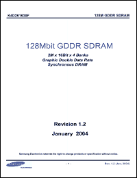 Click here to download K4D261638 Datasheet
