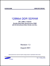 Click here to download K4D263238M Datasheet