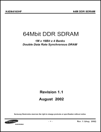 Click here to download K4D64163HF Datasheet