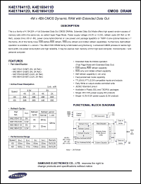 Click here to download K4E160411D Datasheet