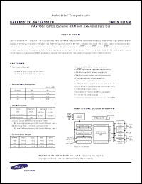 Click here to download K4E641612D Datasheet
