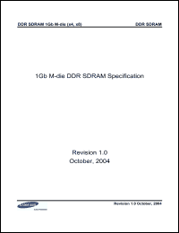 Click here to download K4H1G0838M-TC/LA2 Datasheet