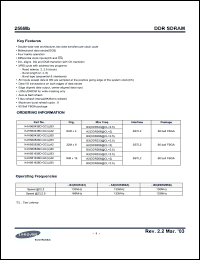 Click here to download K4H561638D-GCB3 Datasheet