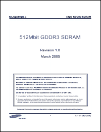 Click here to download K4J52324QC-BJ12 Datasheet