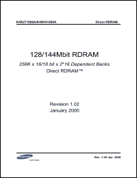 Click here to download K4R441869A Datasheet