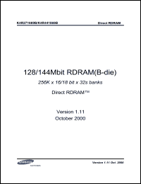 Click here to download K4R271669B Datasheet