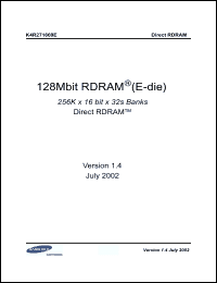 Click here to download K4R271669E Datasheet