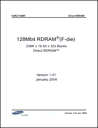 Click here to download K4R271669F Datasheet
