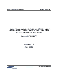Click here to download K4R881869D Datasheet