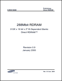 Click here to download K4R881869M Datasheet