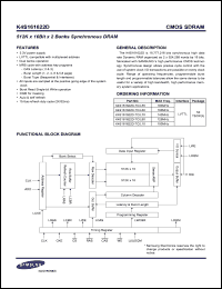 Click here to download K4S161622D Datasheet