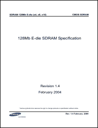 Click here to download K4S280432E Datasheet