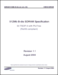 Click here to download K4S510432B-CL75 Datasheet