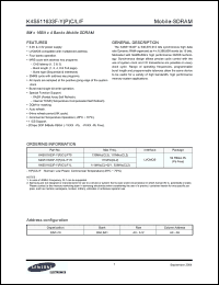 Click here to download K4S511633F-YPC Datasheet