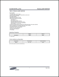 Click here to download K4X56163 Datasheet