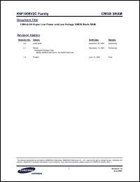 Click here to download K6F1008V2C-YF70 Datasheet