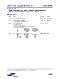 Click here to download K6R1008V1B-C12 Datasheet