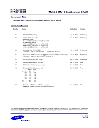 Click here to download K7A323600M-QC20 Datasheet