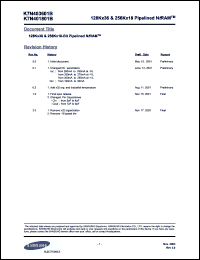 Click here to download K7N401809 Datasheet