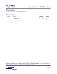 Click here to download K7Q161862 Datasheet